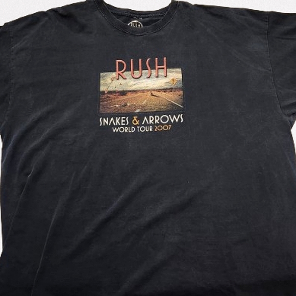 RUSH 4XL big and tall "Snakes & Arrows" World Tour 2007 Concert Band T Shirt Tee - Picture 2 of 6